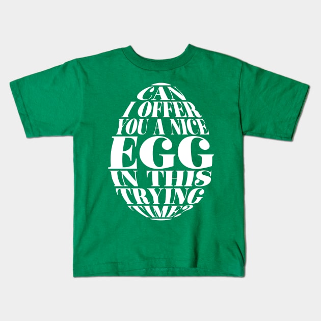 Nice Egg Kids T-Shirt by henrybaulch